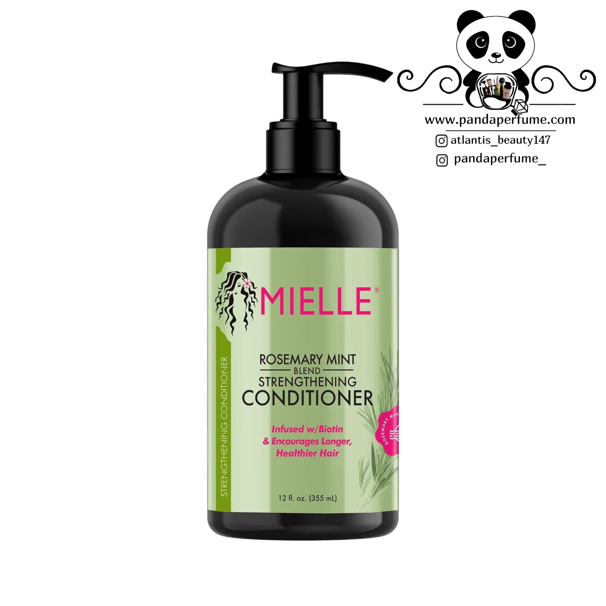 شامپو تقویت‌کننده رزماری میله Rosemary Mint Strengthening Shampoo MIELLE