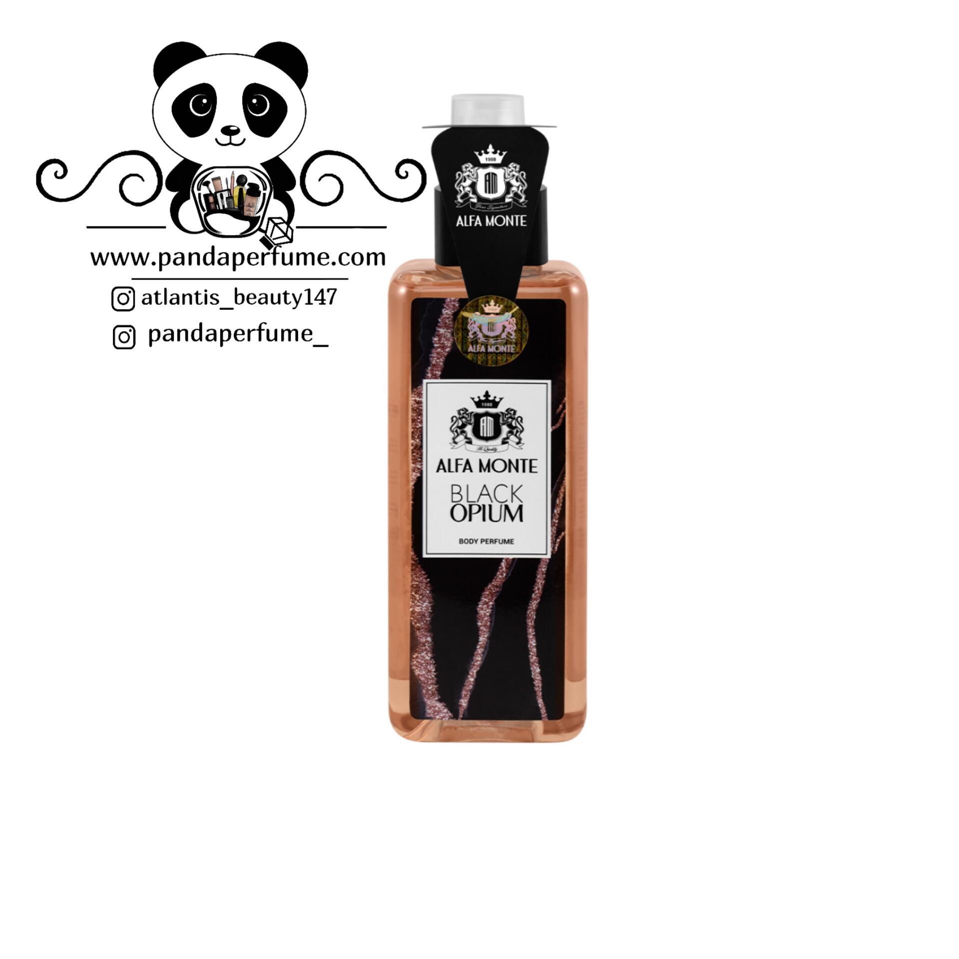 بادی پرفیوم بلک اوپیوم (Black Opium) آلفامونته Alfa Monte