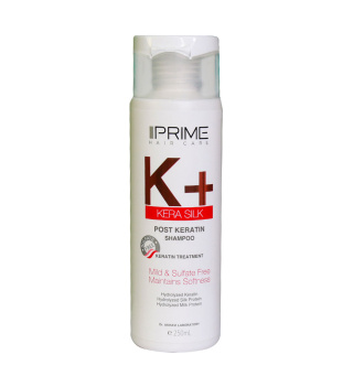 شامپو K+ موهای کراتینه شده پرایم| Prime K Plus Keratin Shampoo 250 ml
