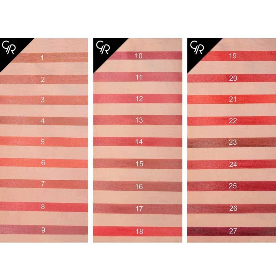 رژ لب جامد ساتین گلدن رز |  GOLDEN ROSE Satin Lipstick