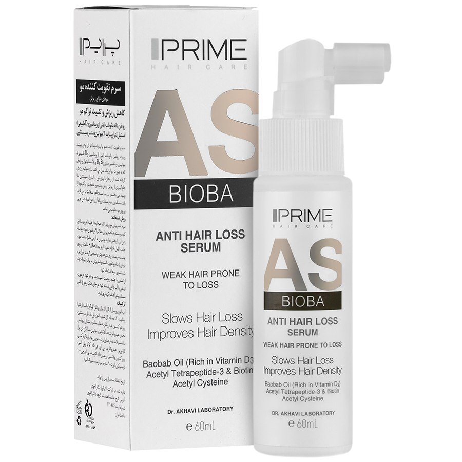  سرم تقویت کننده مو بیوبا پرایم (60 میلی لیتر)  AS Bioba Anti Hair Loss Serum