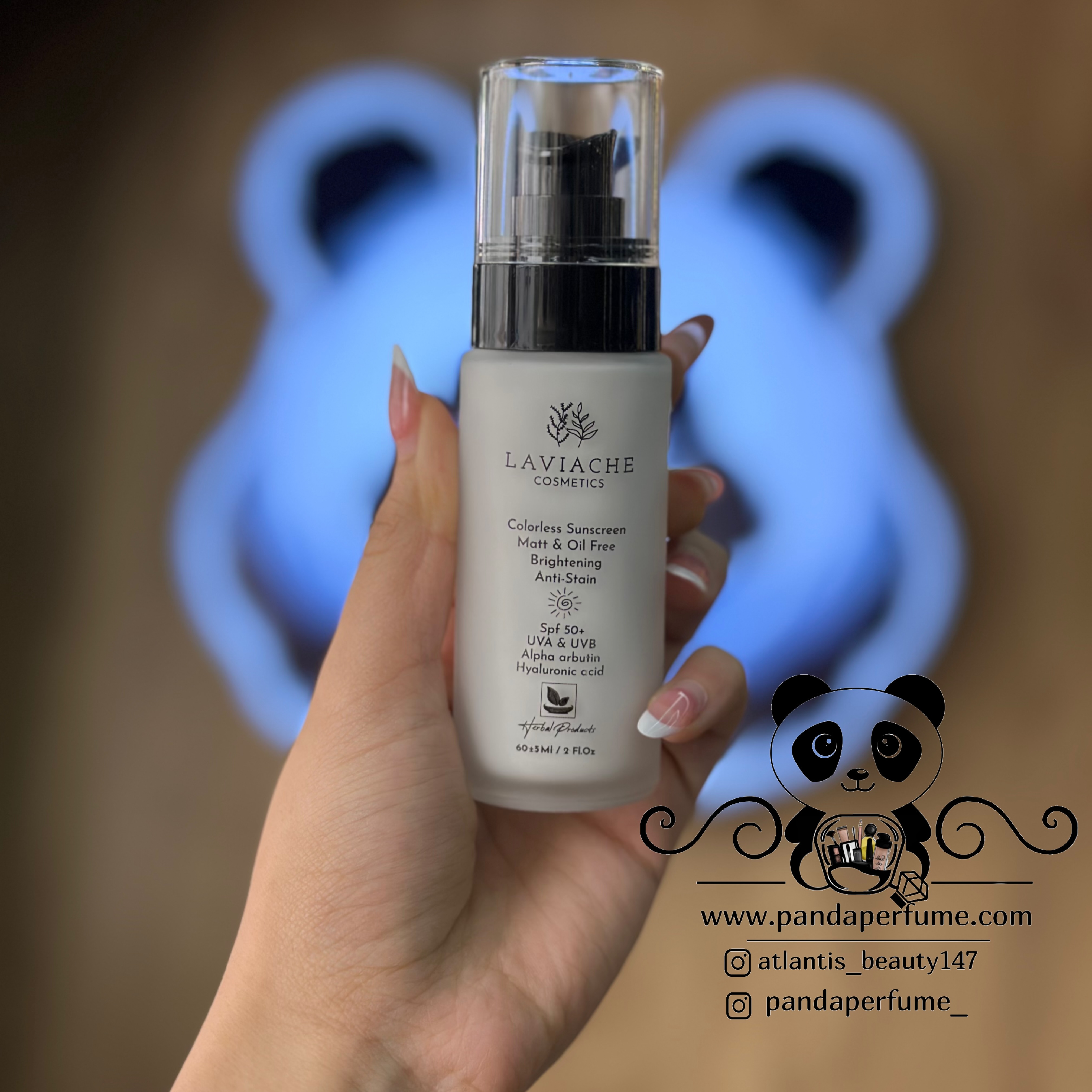کرم ضد آفتاب بی رنگ spf50+ فیوژن واتر لاویاچه COLORLESS SUNCREEM LAVIACHE 
