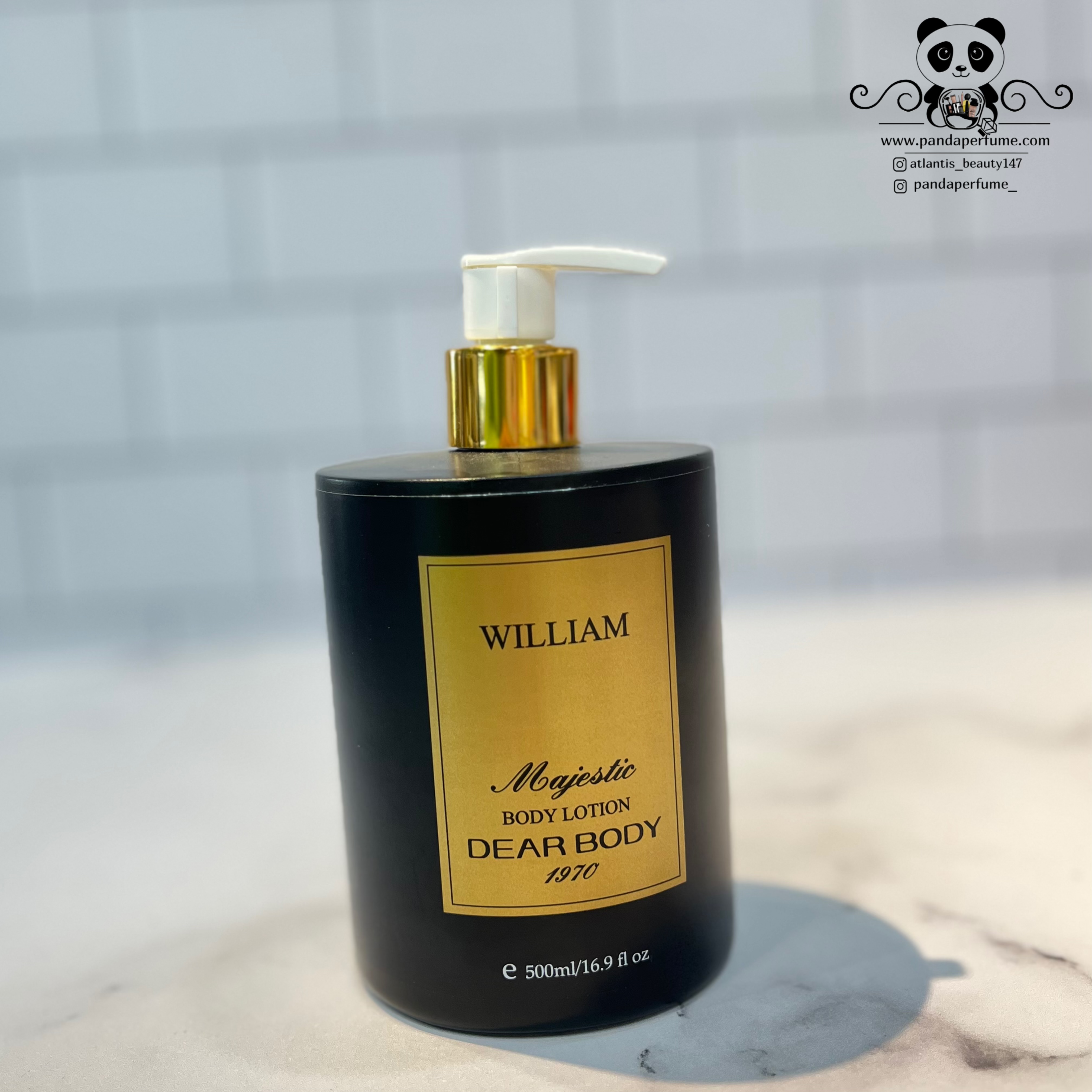 لوسیون بدن دیربادی مدل | William  Body Lotion For Men 500 ML