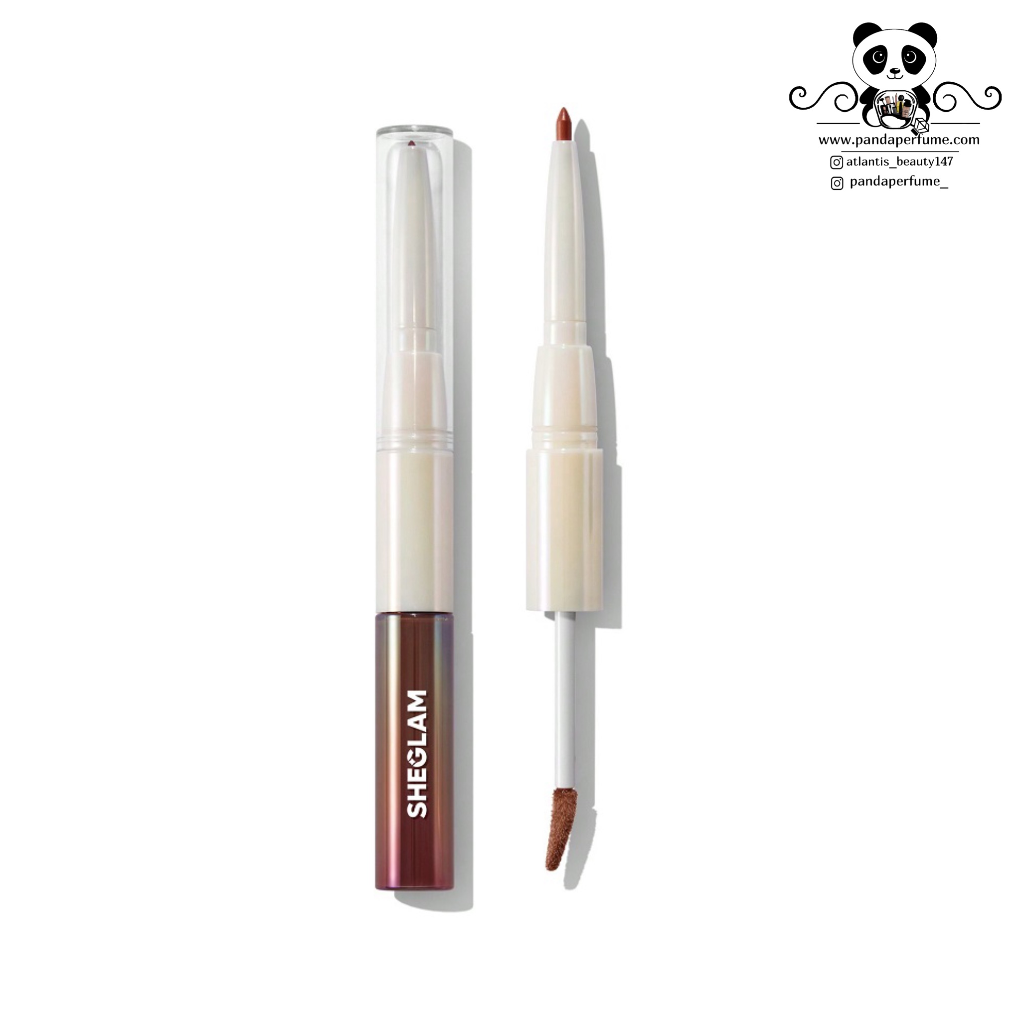 خط لب و لیپ گلاس دوطرفه شیگلم  |  Sheglam