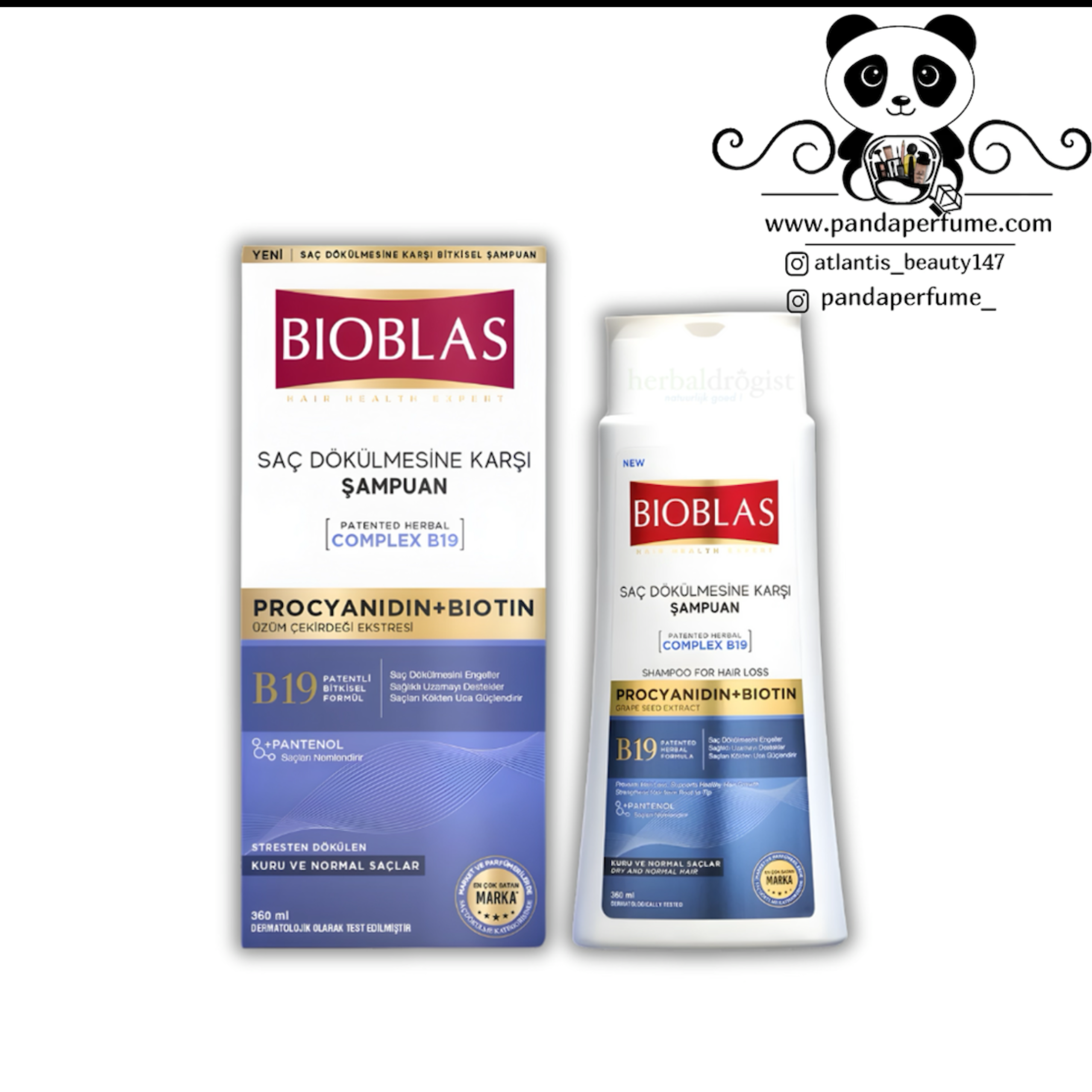  شامپو بایوبلاس مدل  Procyanidin + Biotin  Bioblas