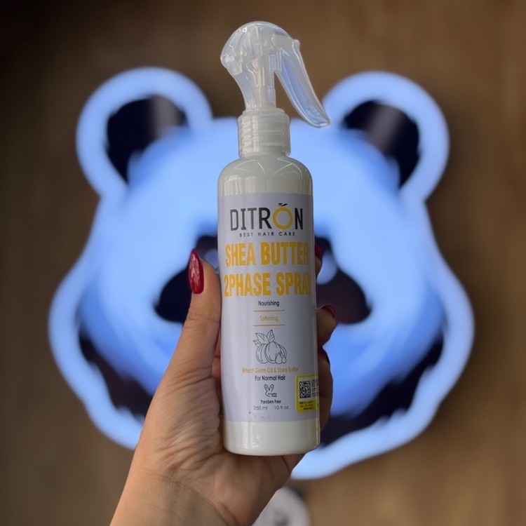 سرم دو فاز مو حاوی روغن جوانه گندم و شی باترDITRON DITRON  Shea Butter Two-Phase Hair Serum
