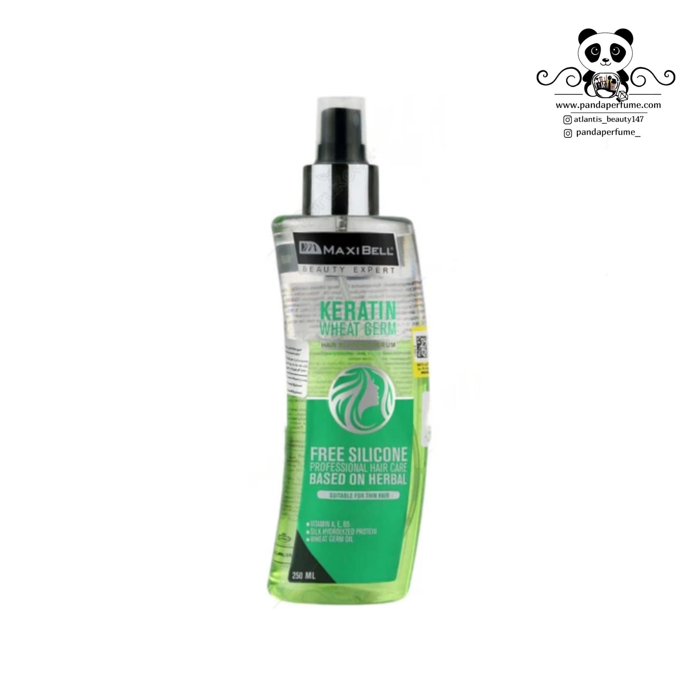 اسپری دوفاز مو مکسی بل مدل کراتین و جوانه گندم Maxi Bell