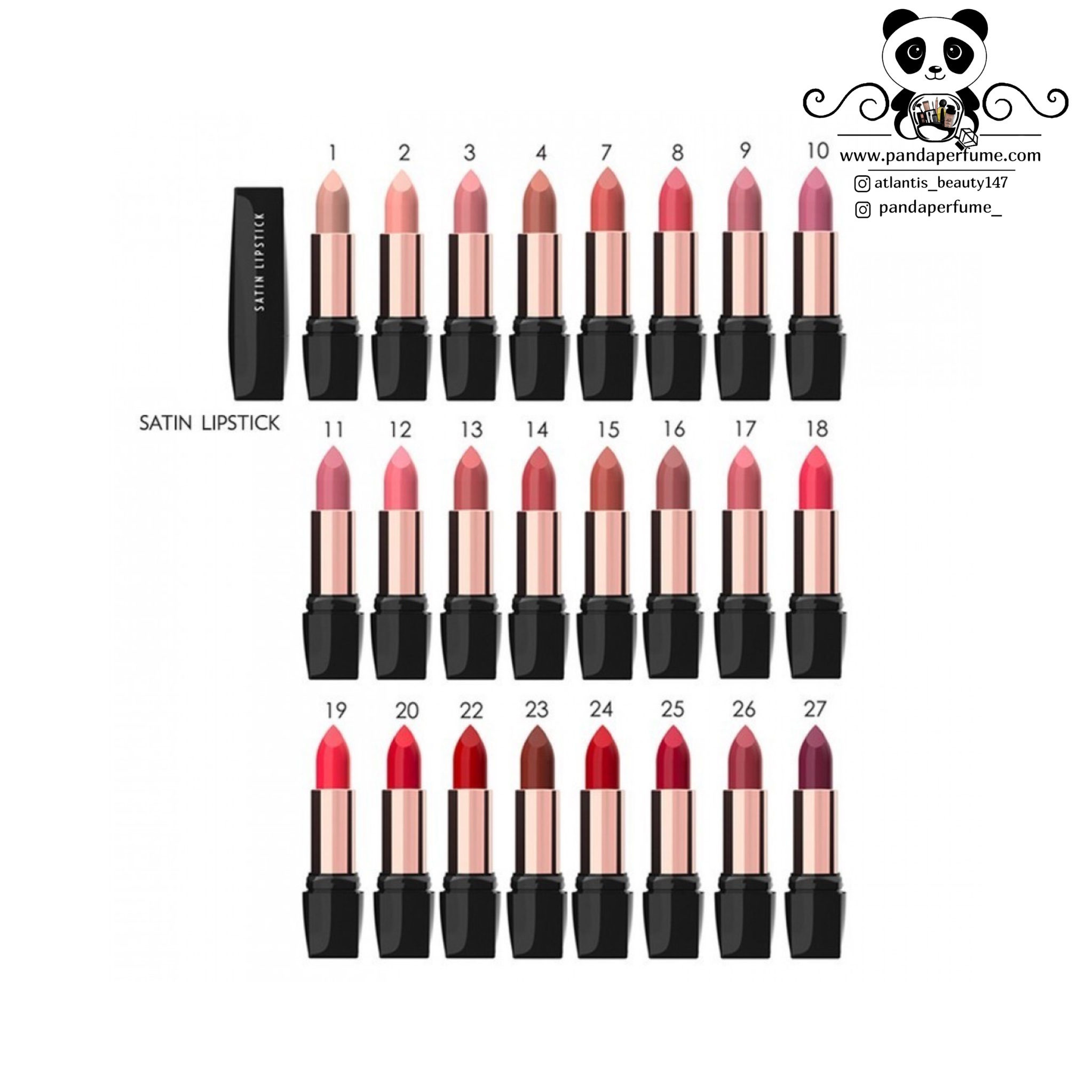 رژ لب جامد ساتین گلدن رز Golden Rose Satin Lipstick