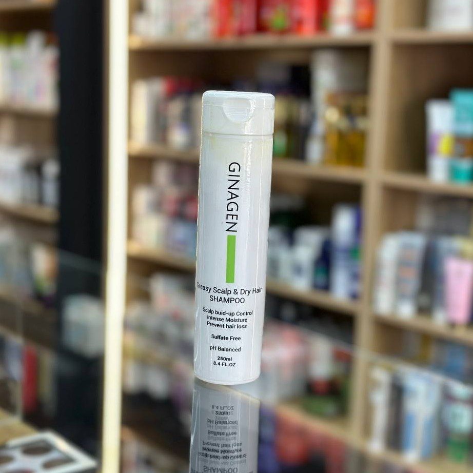  شامپو کف سر چرب و ساقه موی خشک 250میل| GinagenD-29713 Greasy Scalp And Dry Hair Shampoo