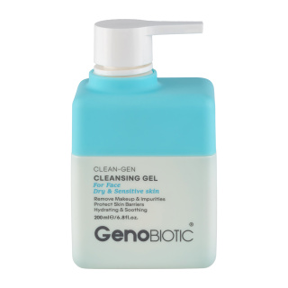 ژل شستشوی پوست خشک  ژنو بایوتیک  میل200| Geno Biotic Cleansing Gel For Facedry 
