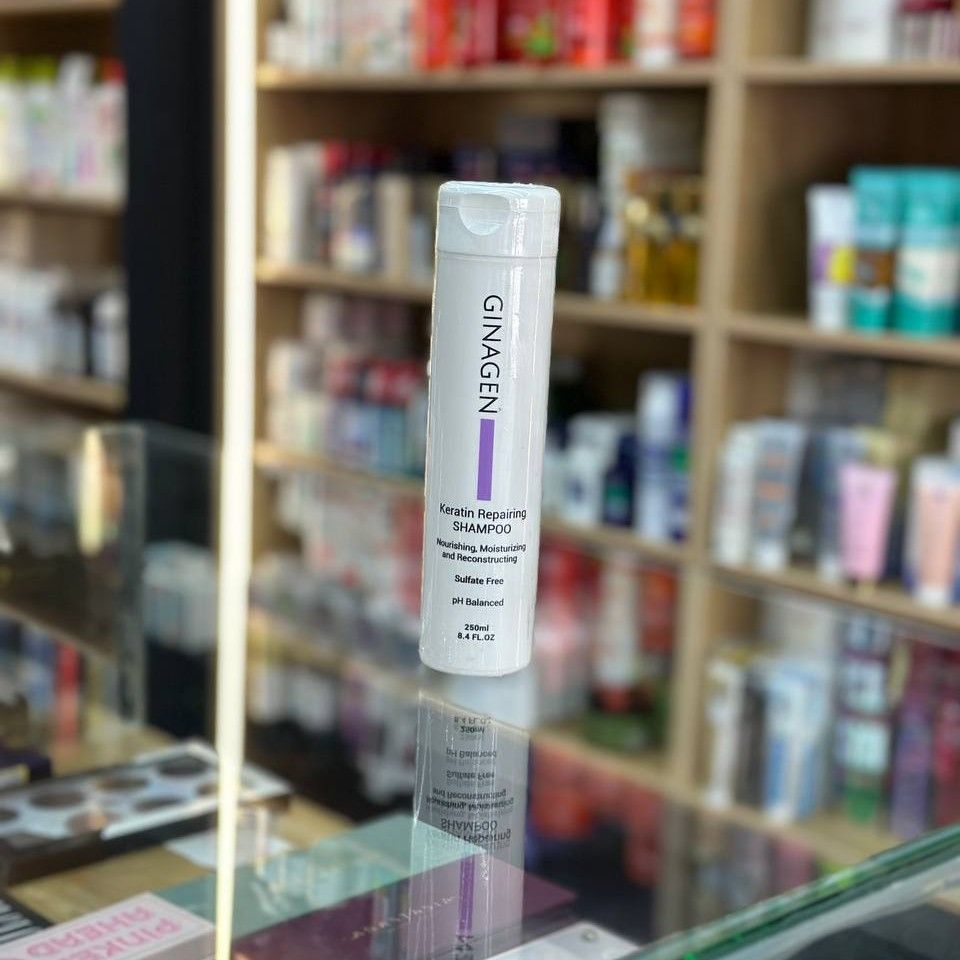 ژیناژن شامپو بعد از کراتین و ترمیم کننده250میل| Ginagen Keratin Repairing Shampoo