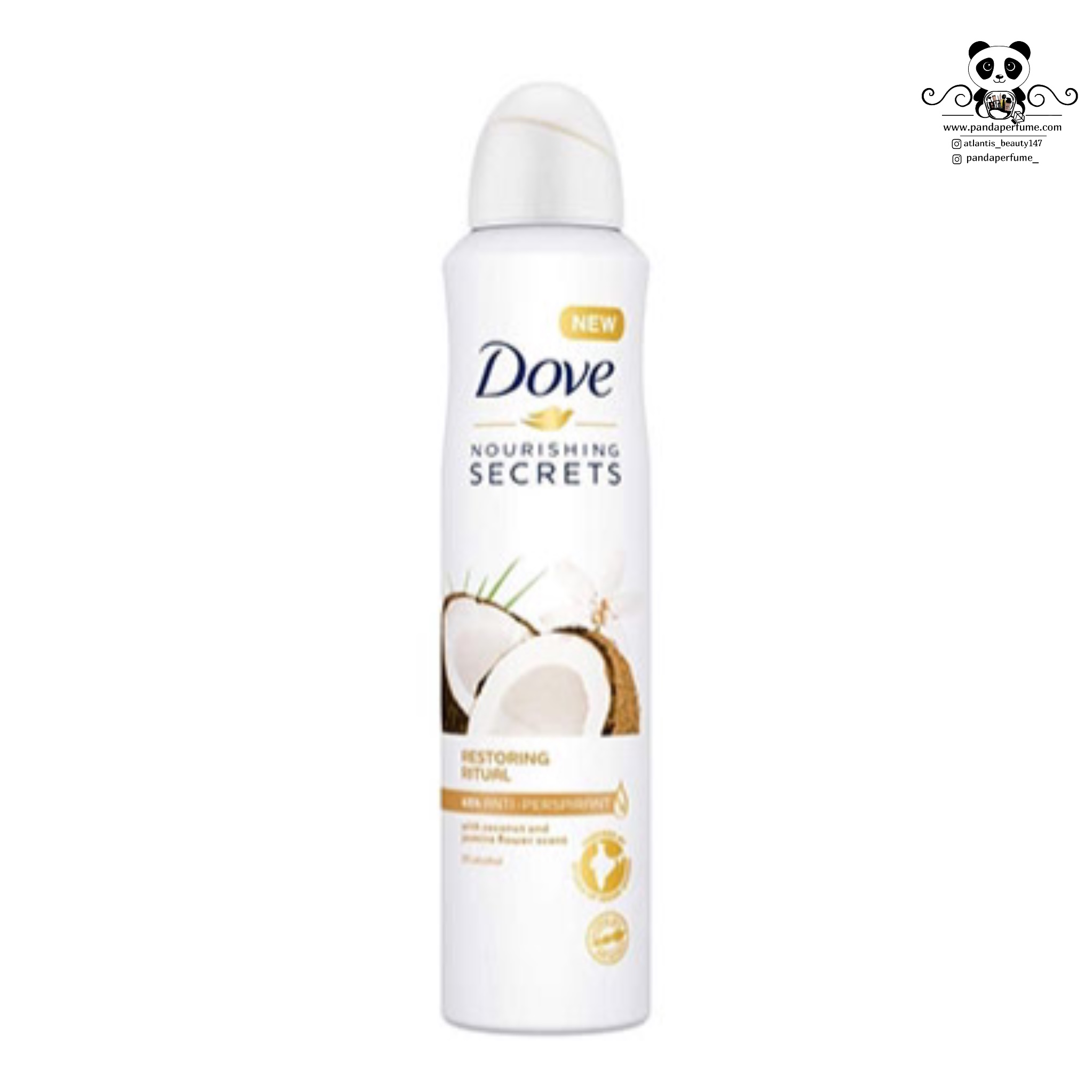 اسپری ضدتعریق زنانه داو رایحه نارگیل و یاس| DOVE NOURISHING SECRET