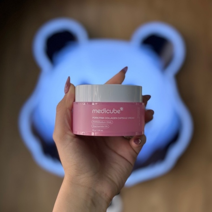 کرم کپسولی کلاژن و PDRN مدی‌ کیوب | Medicube PDRN Pink Collagen Capsule Cream 
